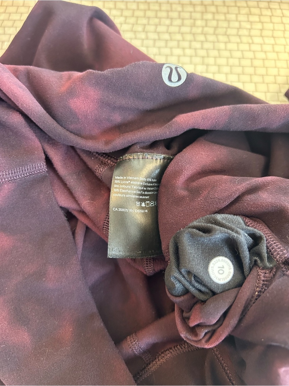 Lululemon Align High-Rise Leggings in Cassis Diamond Dye - Picture 11 of 11